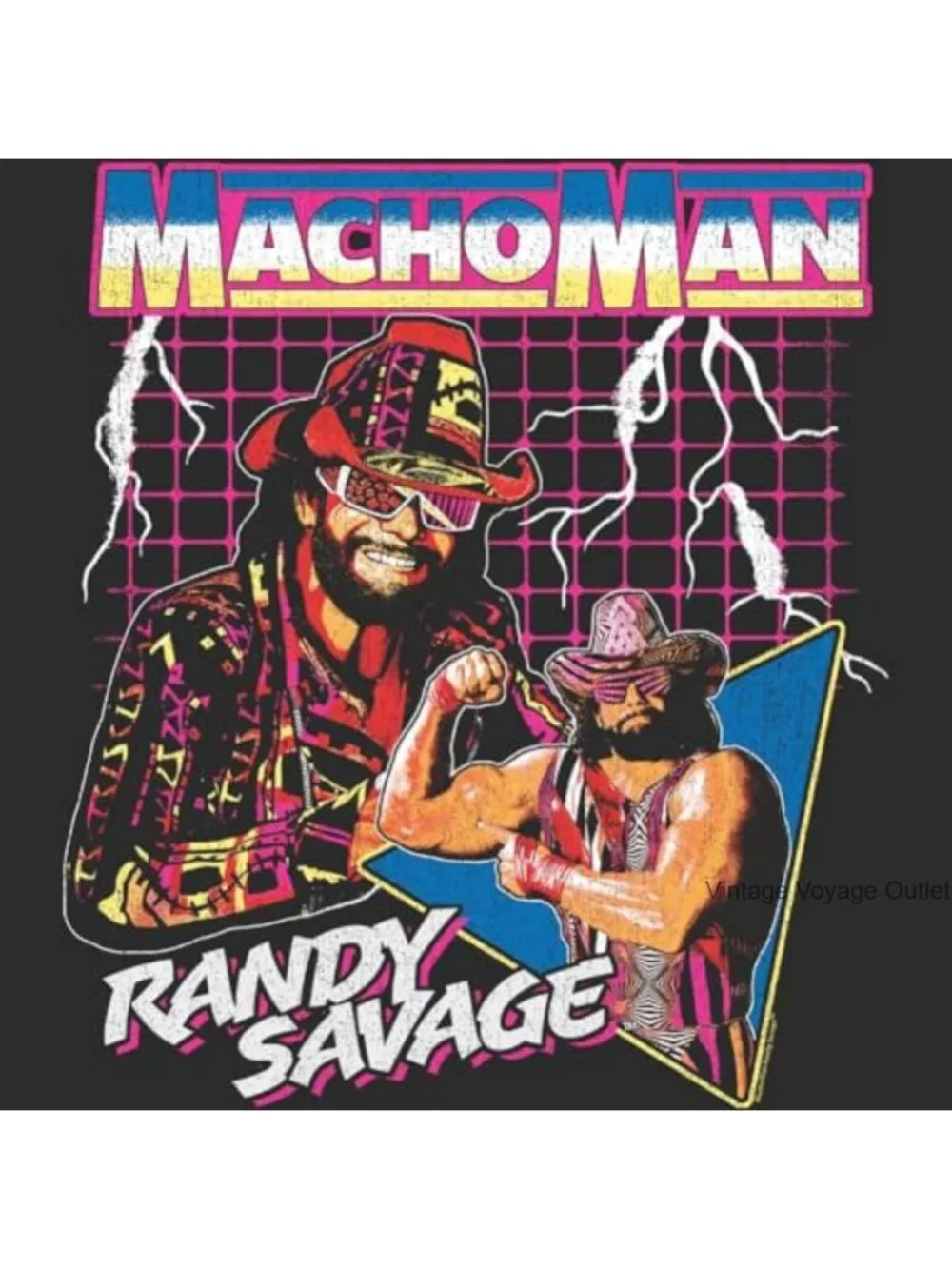 Retro 80s Wrestling Legend Graphic Tee, 100% Cotton, Lightweight, Crew Neck